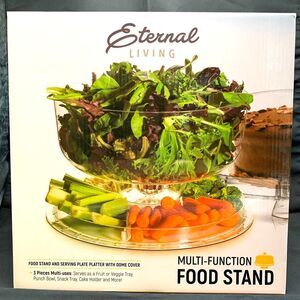 Eternal Living Food Stand Trifle Bowl Multi-Function Serving Platter Cover FS
